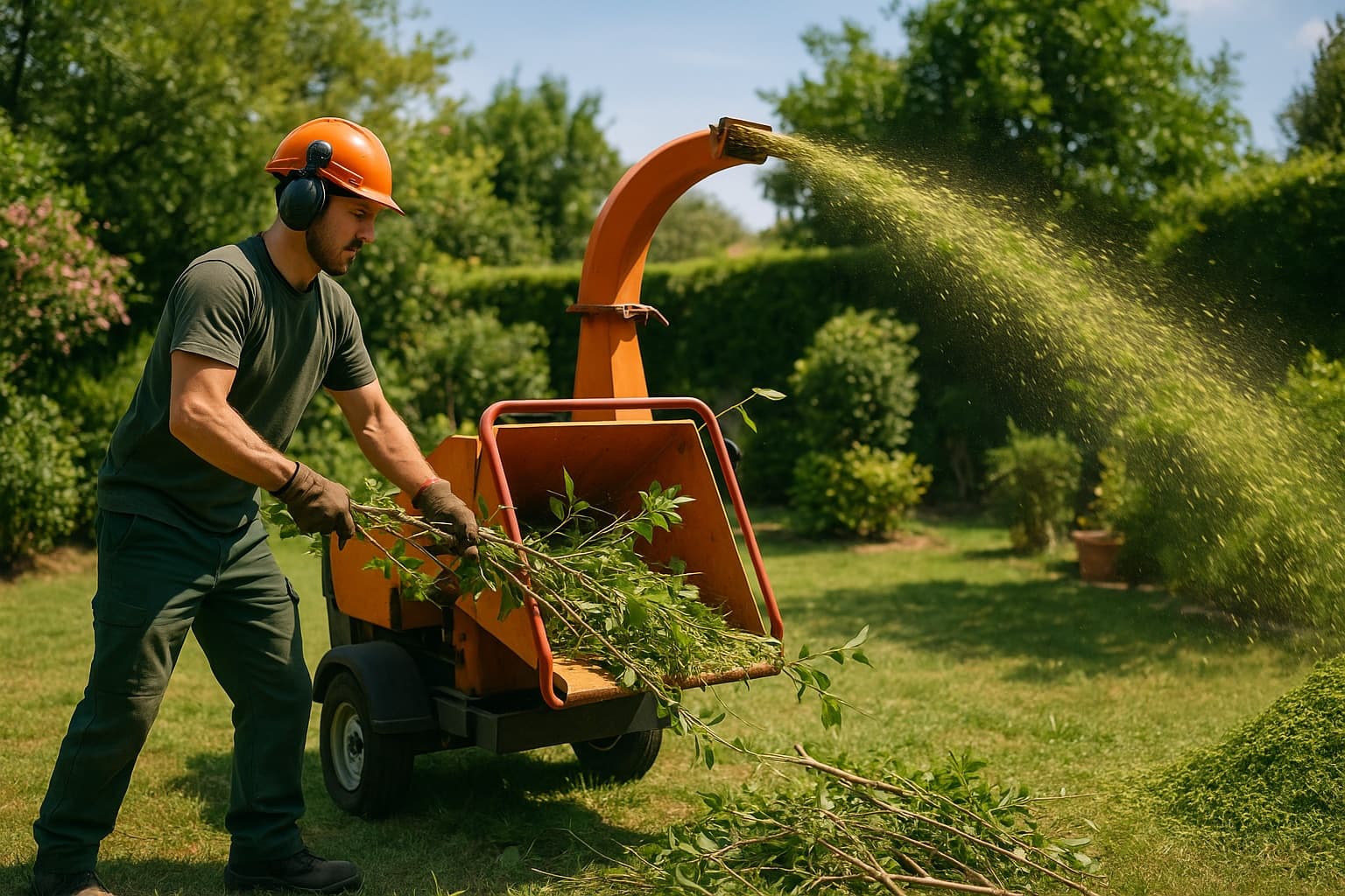 Évacuation des déchets verts / broyage